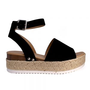 SANDALIA ALPARGATA TOPIC NEGRO