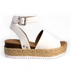 SANDALIA ALPARGATA TOPIC BLANCO