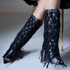 BOTA TEJIDA MONEMI NEGRA